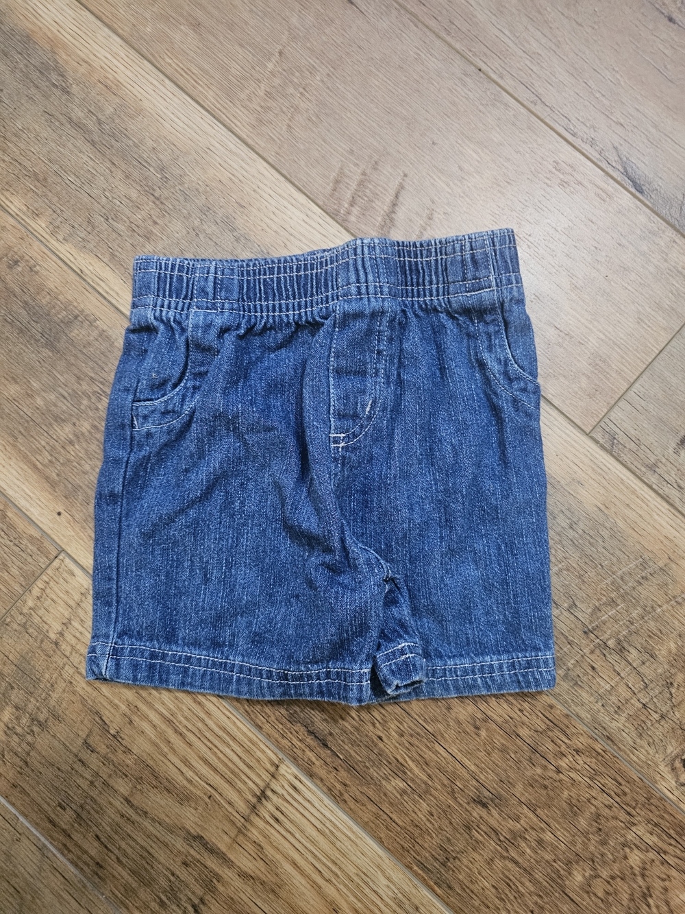 Garanimals Denim Blue Elastic-Waist Kids Shorts
